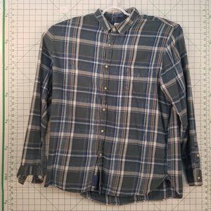 Lucky Brand Long Sleeve Plaid Button Up XL
